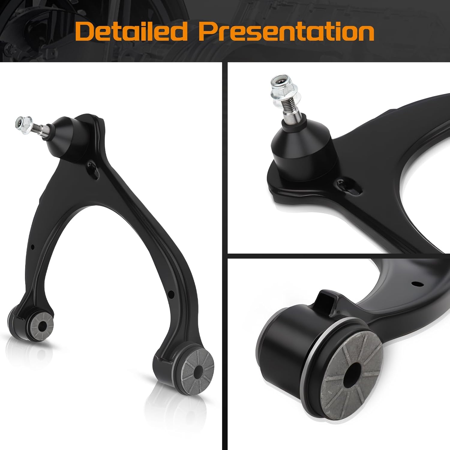 2x Front Upper Control Arm with Ball Joint & Bushing for Chevrolet Silverado 1500 2014-2018/1500 LD 2019, Chevy Tahoe 2015-2020, Suburban 2015-2020, GMC Sierra 1500 2014-2018/Sierra 1500 Limited 2019