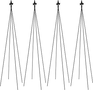 Achla Fleur-De-Lis Topiary Frames, Black, 78