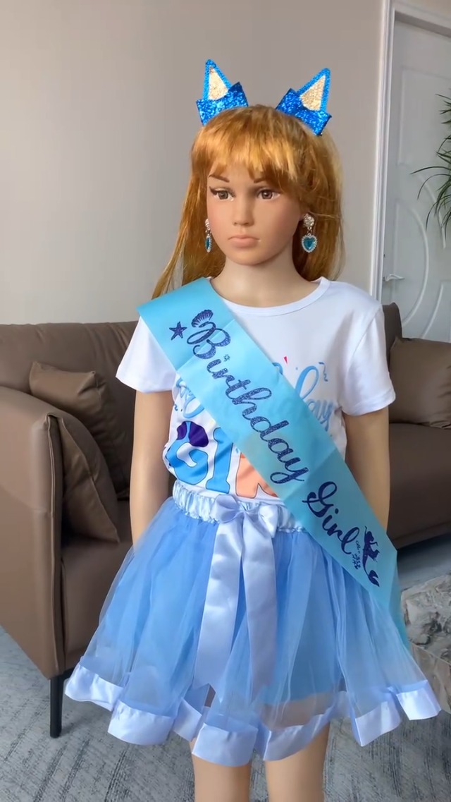 Disfraz para cumpleaños niña con tutu y camiseta miniatura 7