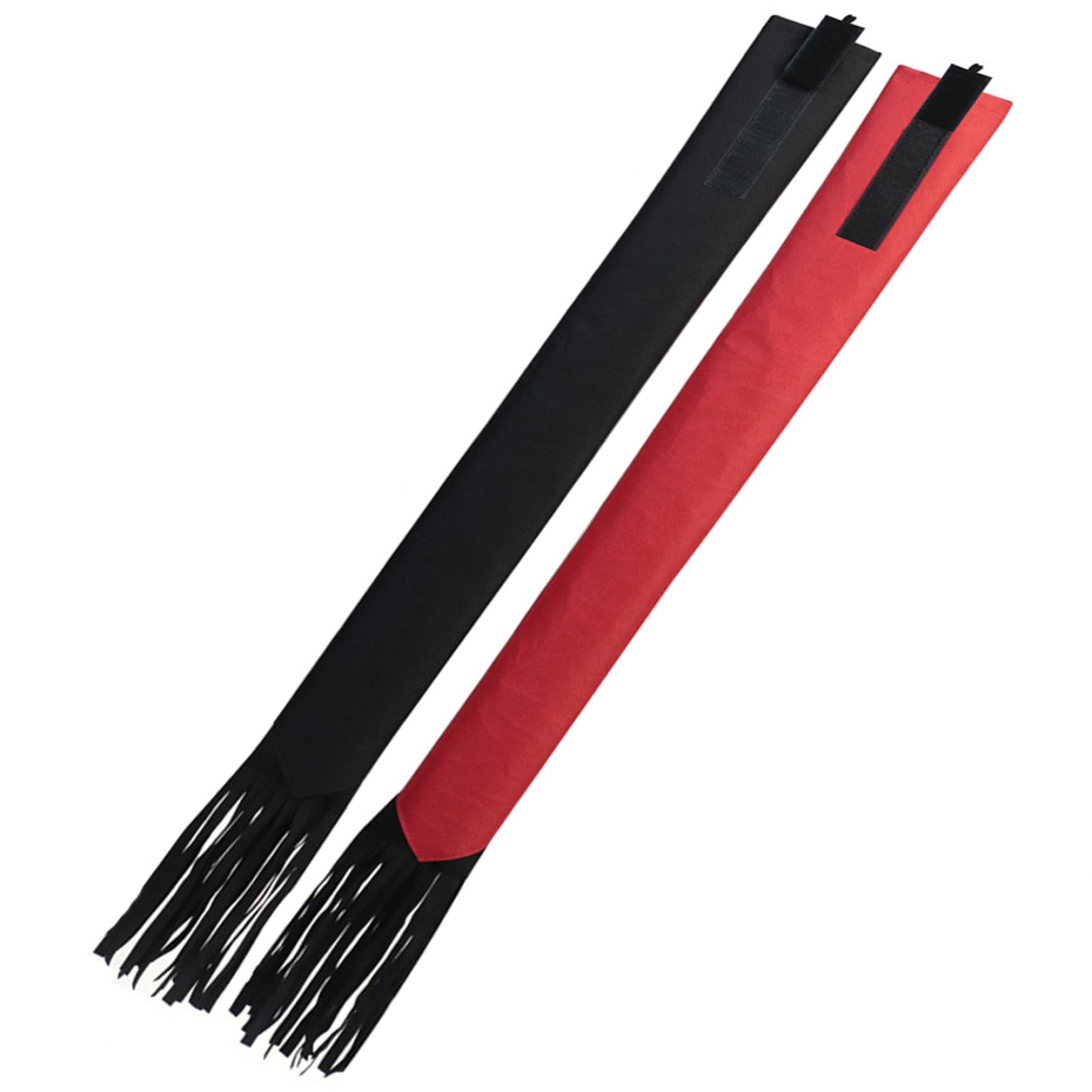 Sac de Queue de Cheval Anti-poussière 22x3 Pouces avec Franges, Rouge