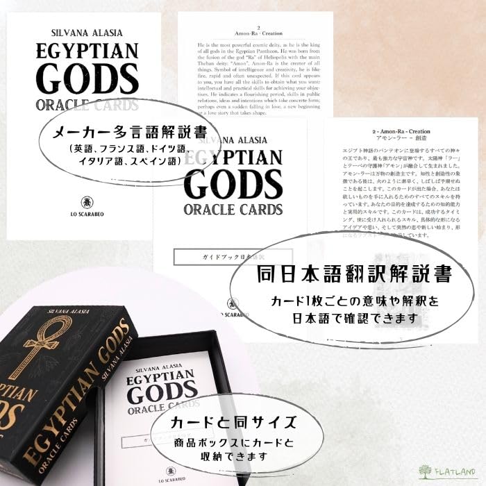 Amazon.co.jp: 【日本語解説書付き】エジプシャン ゴッズ オラクル