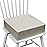 Eiury Toddler Booster Seat Dining Table Kitchen Chair, Waterproof Anti-Scratch PU Cushion, Non-Slip Bottom, Adjustable Buckle Straps, Easy Clean Portable Seat Cushion (Light Gray)