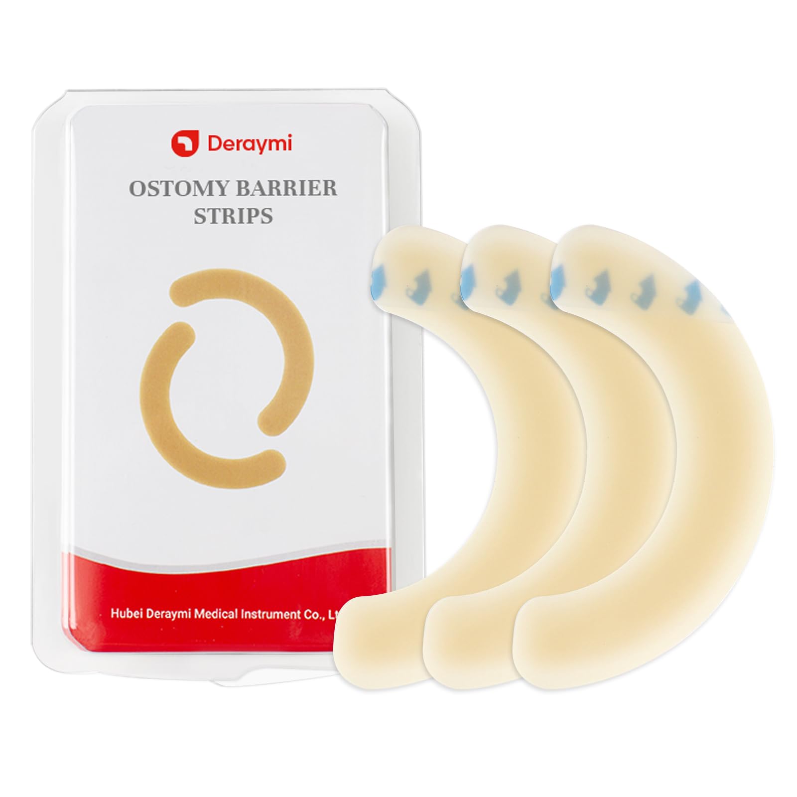 DERAYMI 60pcs Stoma Barriere Streifen Hydrokolloid Stoma Zubehör