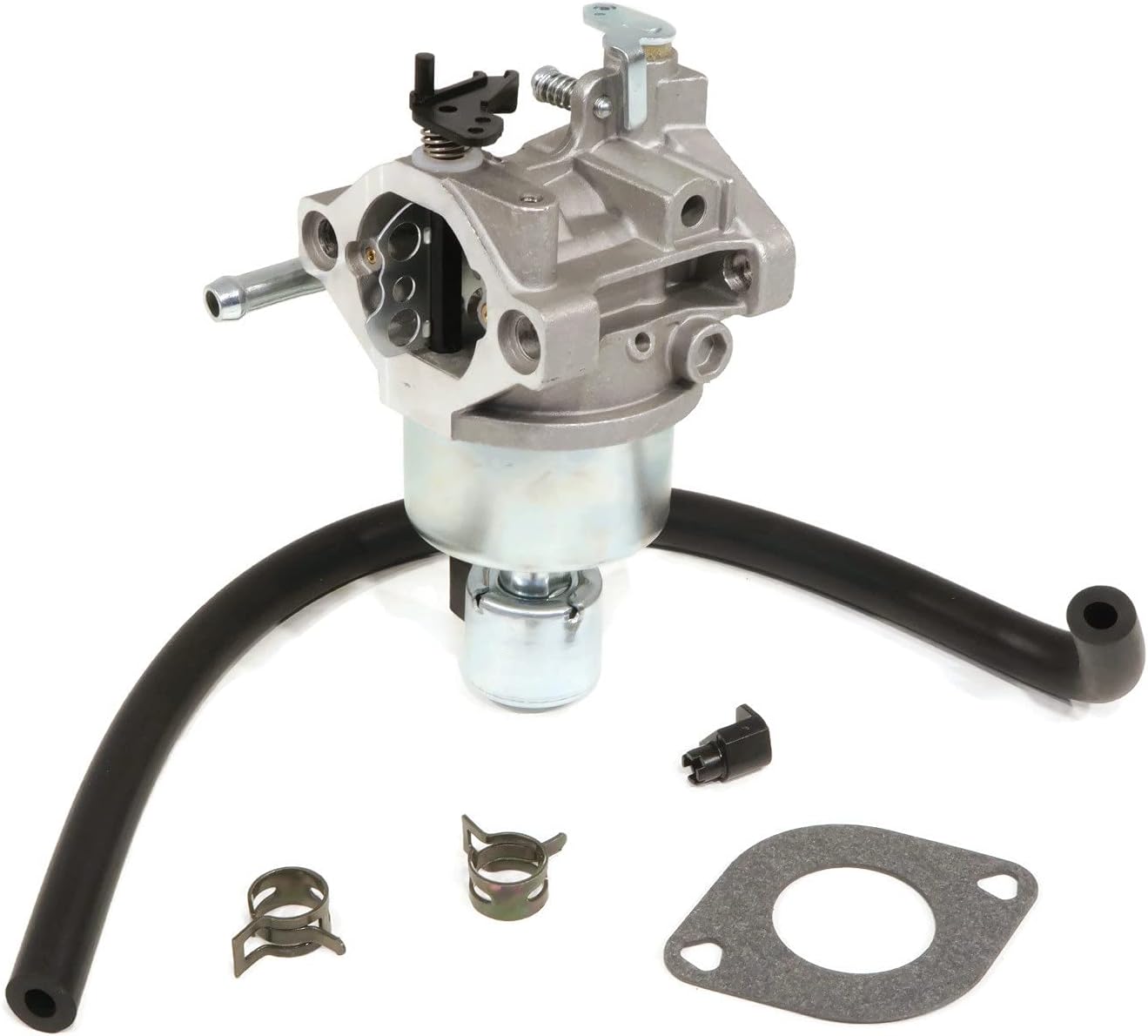 The ROP Shop Carburetor with Gasket, Hose, Clamps & Limiter Cap for Briggs & Stratton 594605