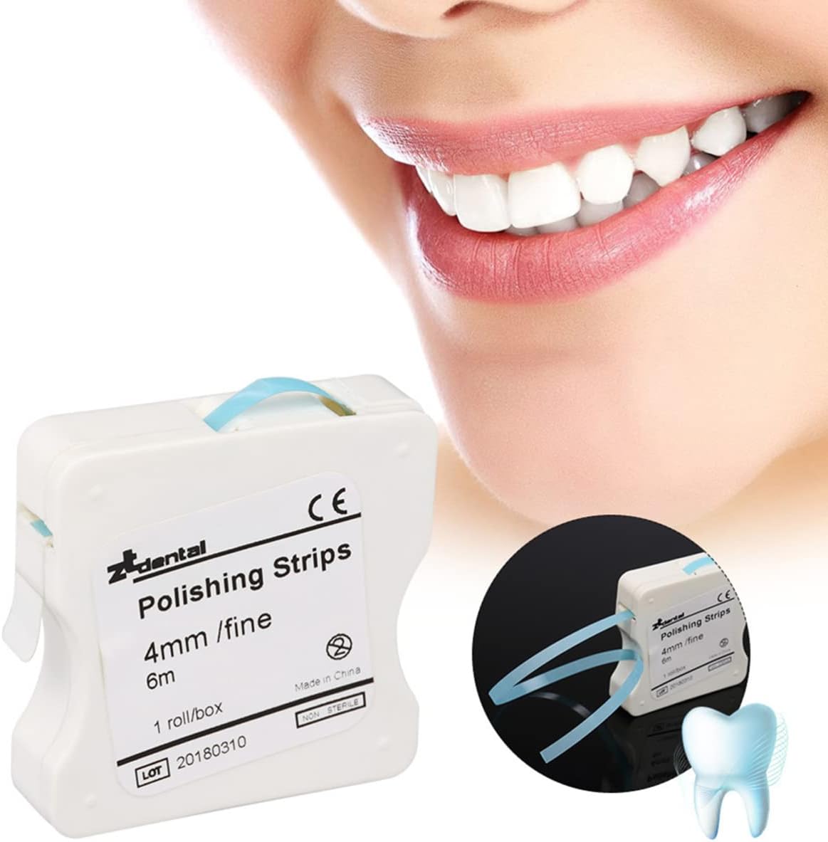 DOITOOL 2 Box Dental Polishing Strip Teeth Abrasive& Finishing Strips Resin Tooth Interdental