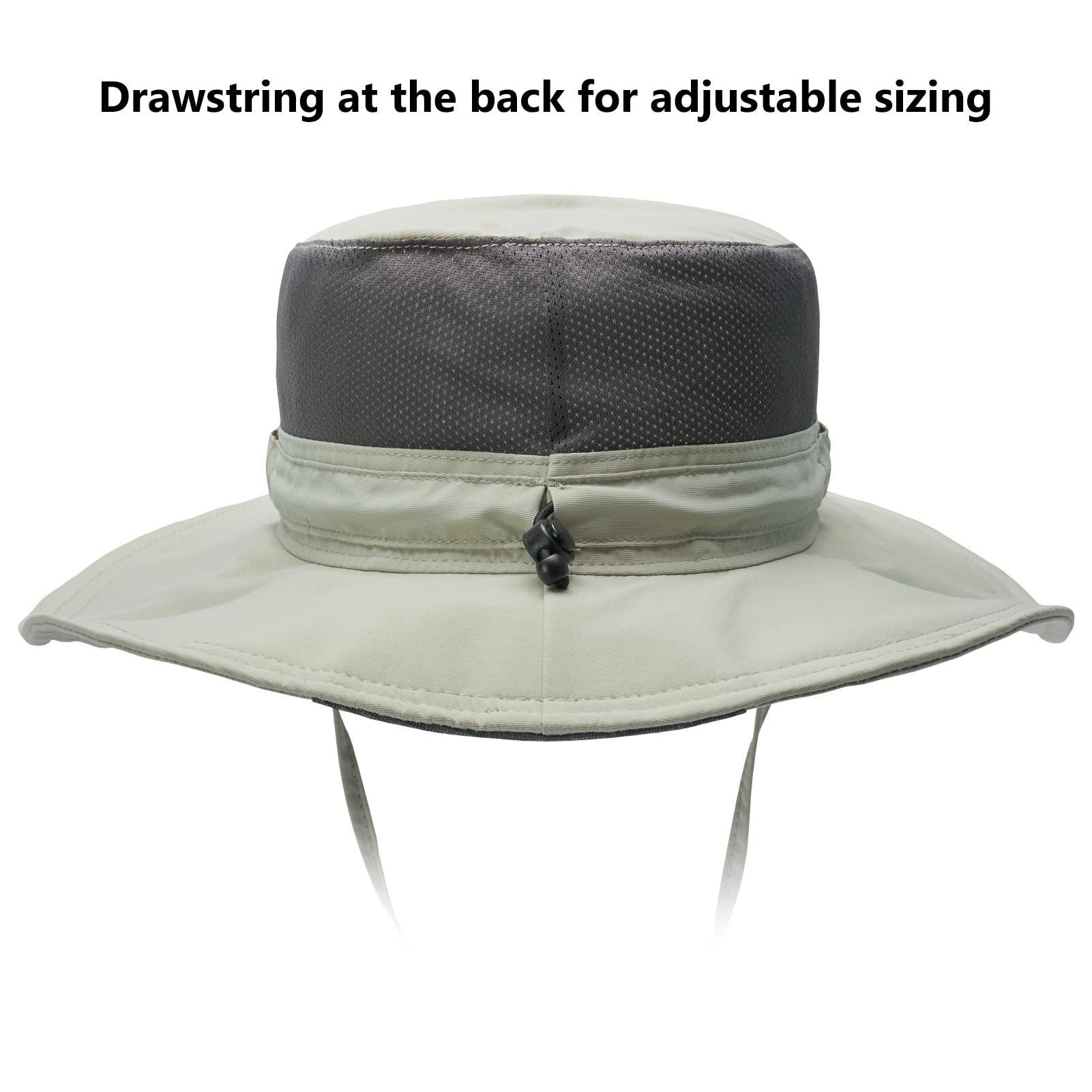 Bassdash UPF 50+ Sombrero de Pesca Solar Resistente al Agua con Solapa de Cuello Desmontable — view 3