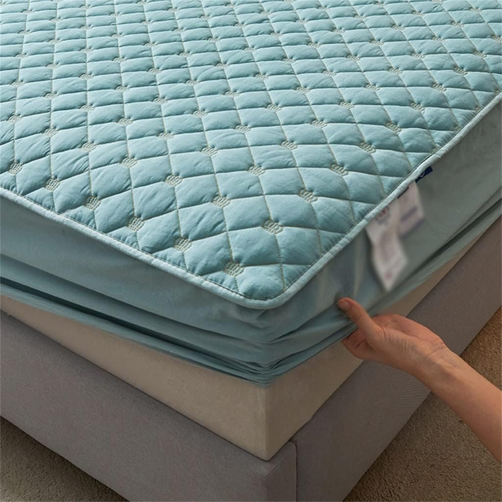 Washed Cotton Bed Hat Single Piece Clip Cover Thickened Mattress Protection(200 * 220CM)