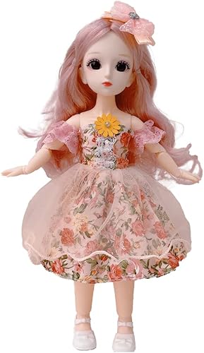 Miniatura 2 de SingYang Vestido de muñeca bjd de 5 piezas, vestido de muñeca inteligente de 12 pulgadas, vestido Lolita de muñeca con articulación de bola de 16