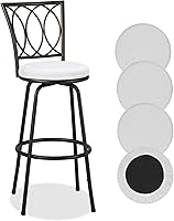 Vista 20 de Deisy Dee 4 fundas de asiento redondas para taburetes de bar, fundas elásticas para sillas redondas de 13 a 16 pulgadas (naranja)