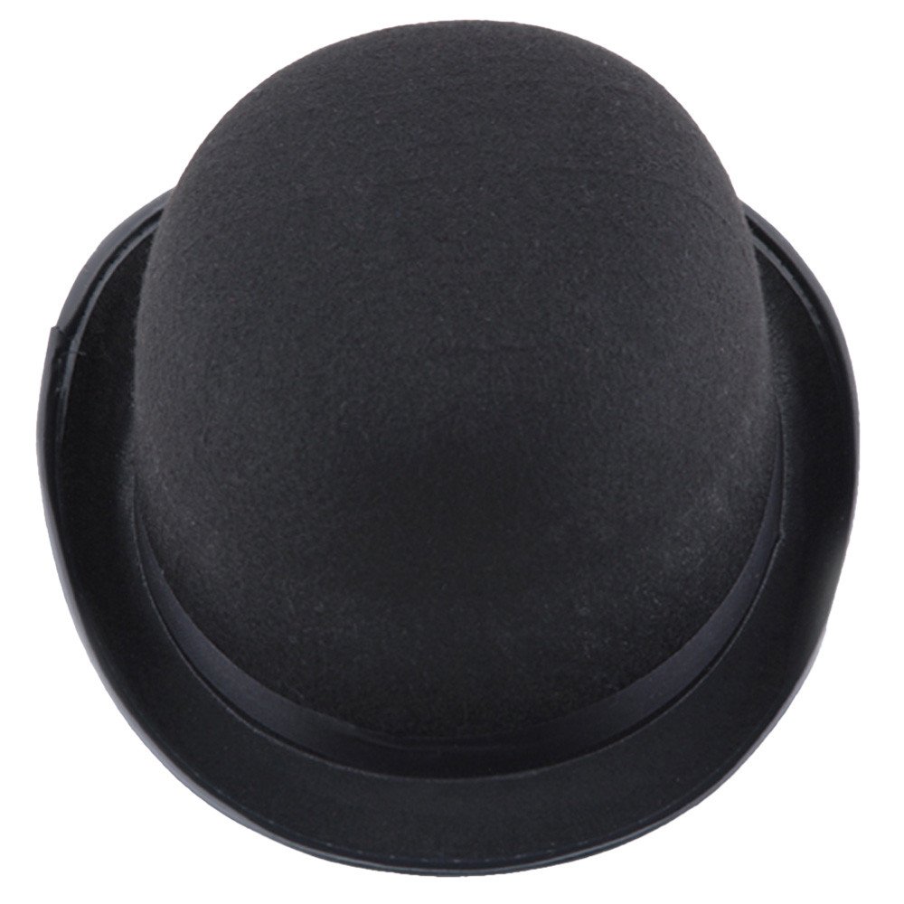 GenericBowler Hat for Men, Classic Men's Black Roll Up Panama Hats for Halloween 𝒞ostumes Accessories, Hat for Parties