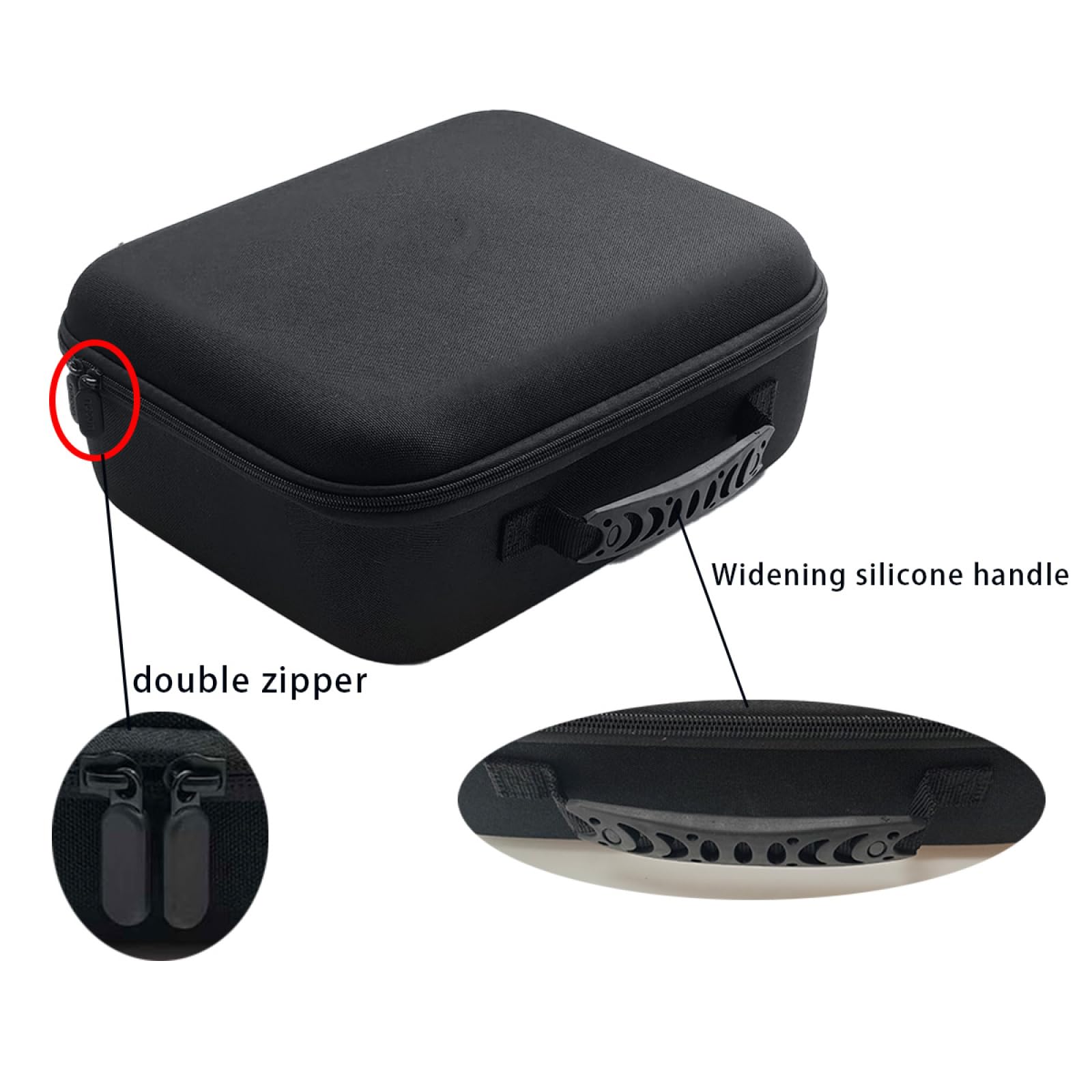 Genérico Carga de Transporte para ROG Xbox Ally/ROG Xbox Ally X Bolsas de Almacenamiento a Prueba de Golpes para Consolas de Juegos EVA Cubierta Protectora de Gran Capacidad
