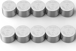 perprokay 1/3N Cr1/3N 3V Lithium Battery 10-Pack High Capacity for Laser Sights Pet Electronic Collars 10-Pack