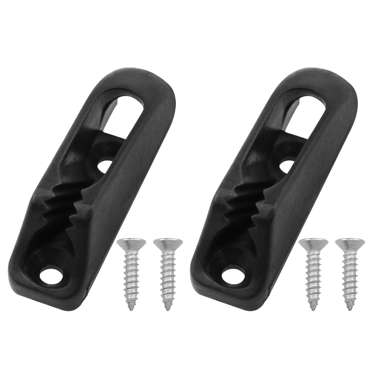 Lovelysp Propulsion Paddle Gear Nylon Kayak Rope Clip Kayak Splint Quick Grip with mounting Screws Quick Grip self-Locking Rope tensioner Kayak Accessories 2pcs