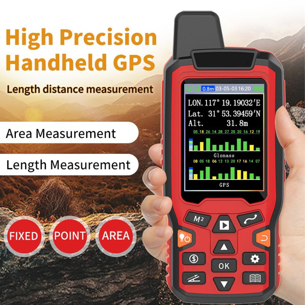 Calculatrice de Zone GPS Portable, Batterie de 3500 mAh de Long et étanche - 2,4 "Affichage Haute précision