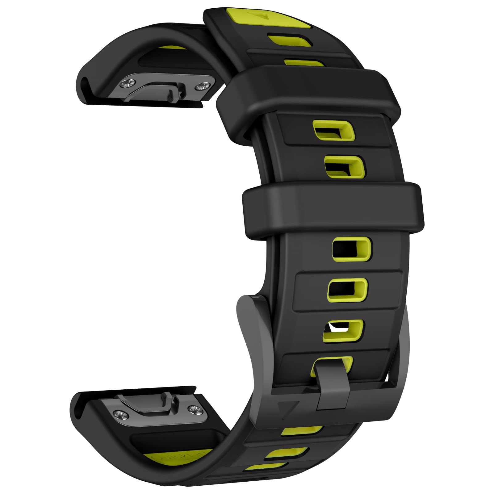 MYSNBKN 22mm Quick Fit Strap for Fenix 8 47mm/Epix Pro 47mm/Fenix 7 Pro/Fenix 7/Fenix 6 Pro/Fenix 6/Fenix 5/Fenix EPIX Gen2, Soft Silicone Replacement Band for Forerunner 965/955/945/935/Approach S62 — image 1