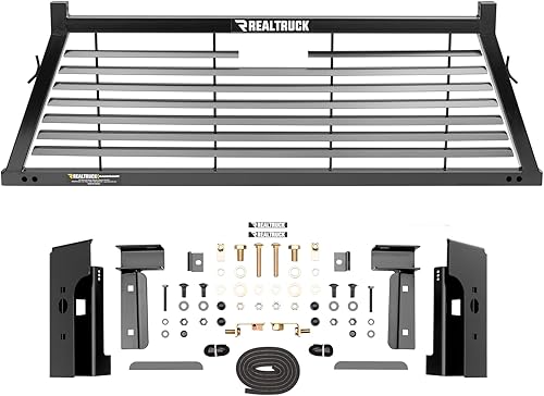 RealTruck - Marco de estante con listones para soporte trasero + kit de herramientas para uso con cubierta tonneau de parte superior ancha, combo |