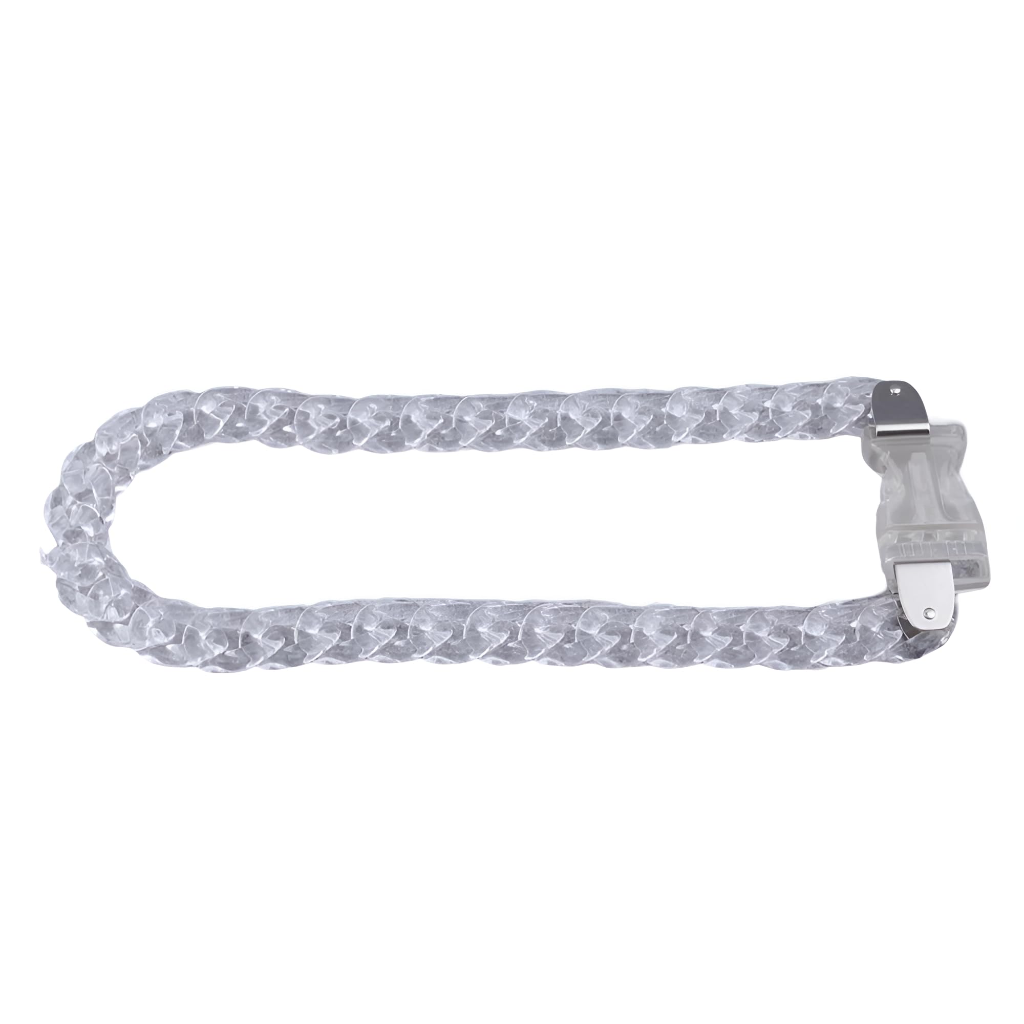 Collier cadenas argent 925 longue chaîne style urbain - 8