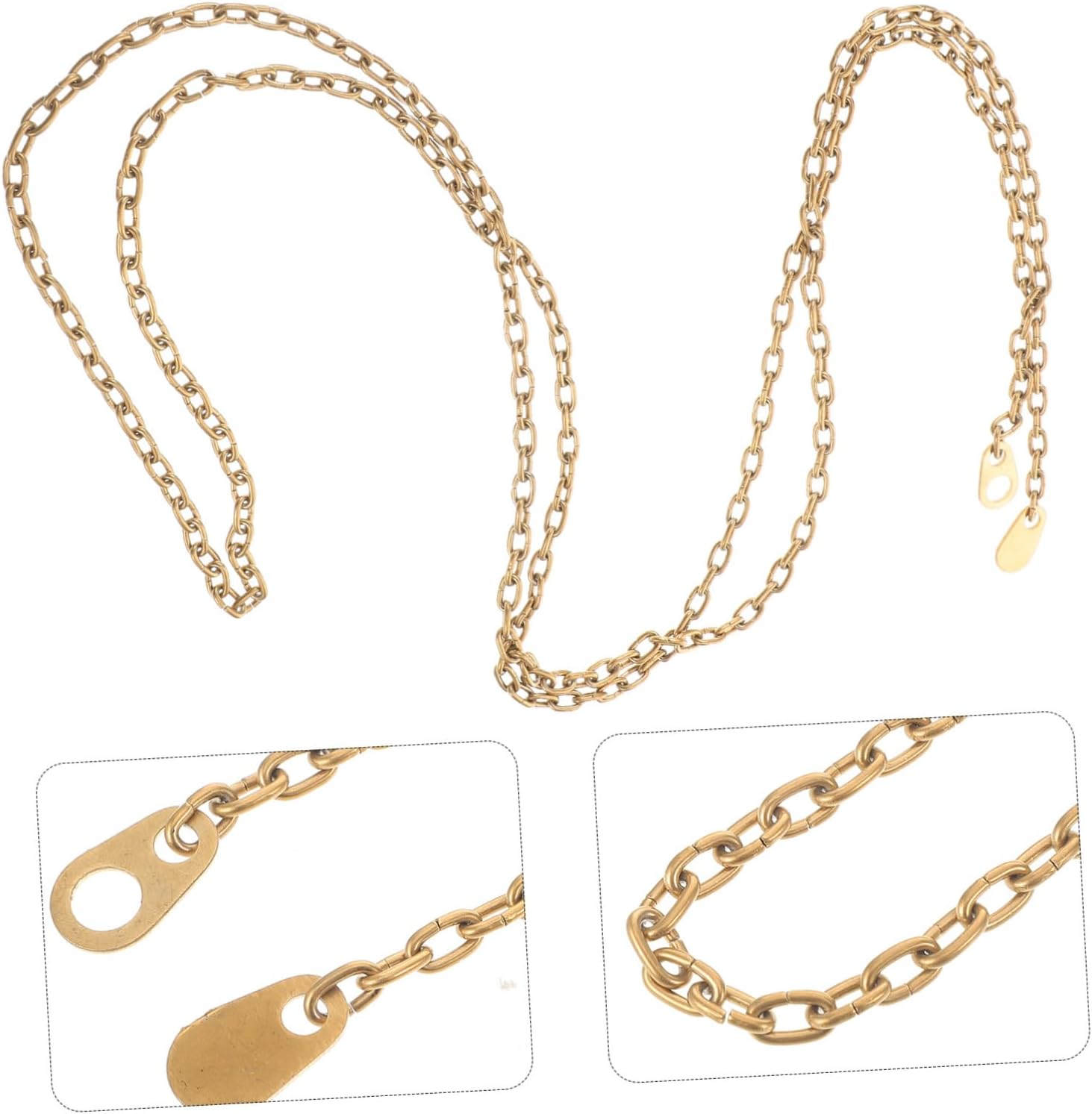 Healifty Sturdy Steel Chain Weight for Floor Clocks Clock Replacement Accessory Vintage Style Pendulum Chain for Household Mechanisms Home Decor Enhancement