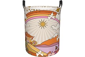 Ociovan Vintage Psychedelic Laundry Hamper