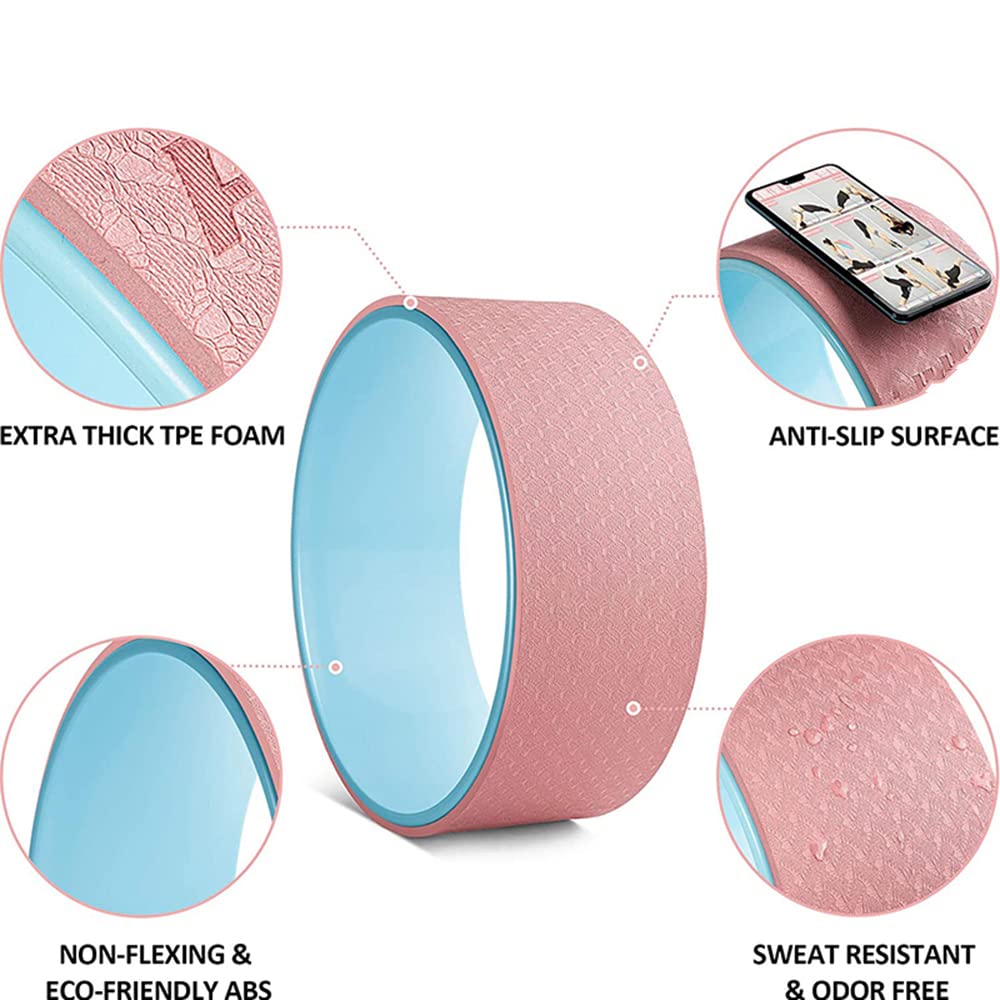 3D Point Massaggio Yoga Roller Pilates Ruota Indietro Esercizio Strumento Perdita di Peso Vita Accessori per Il Fitness