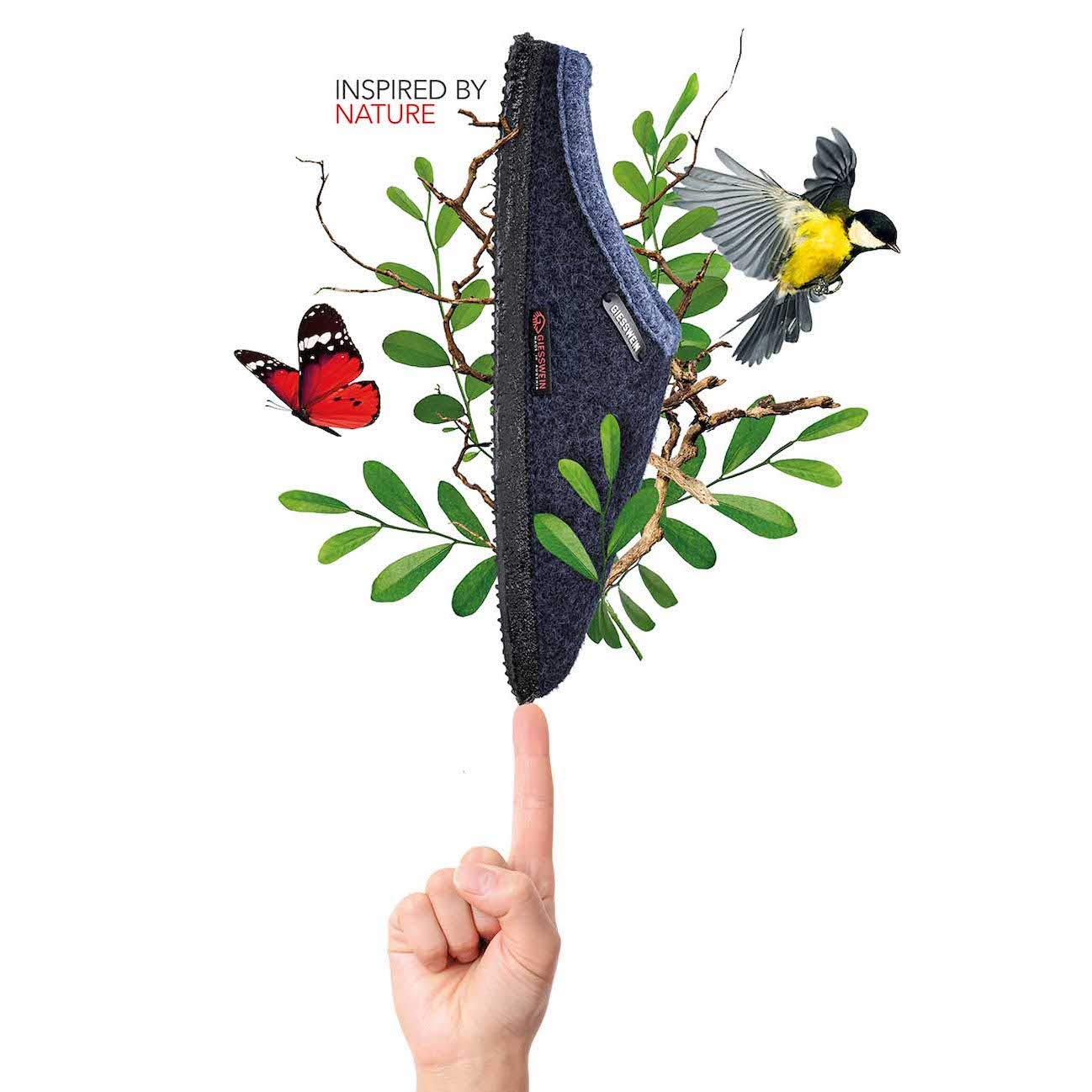 Giesswein Pantoufles Dannheim - Chaussons Chauds en Feutre pour Hommes et Femmes, Mules antidérapantes, Chaussons en Laine Unisexes