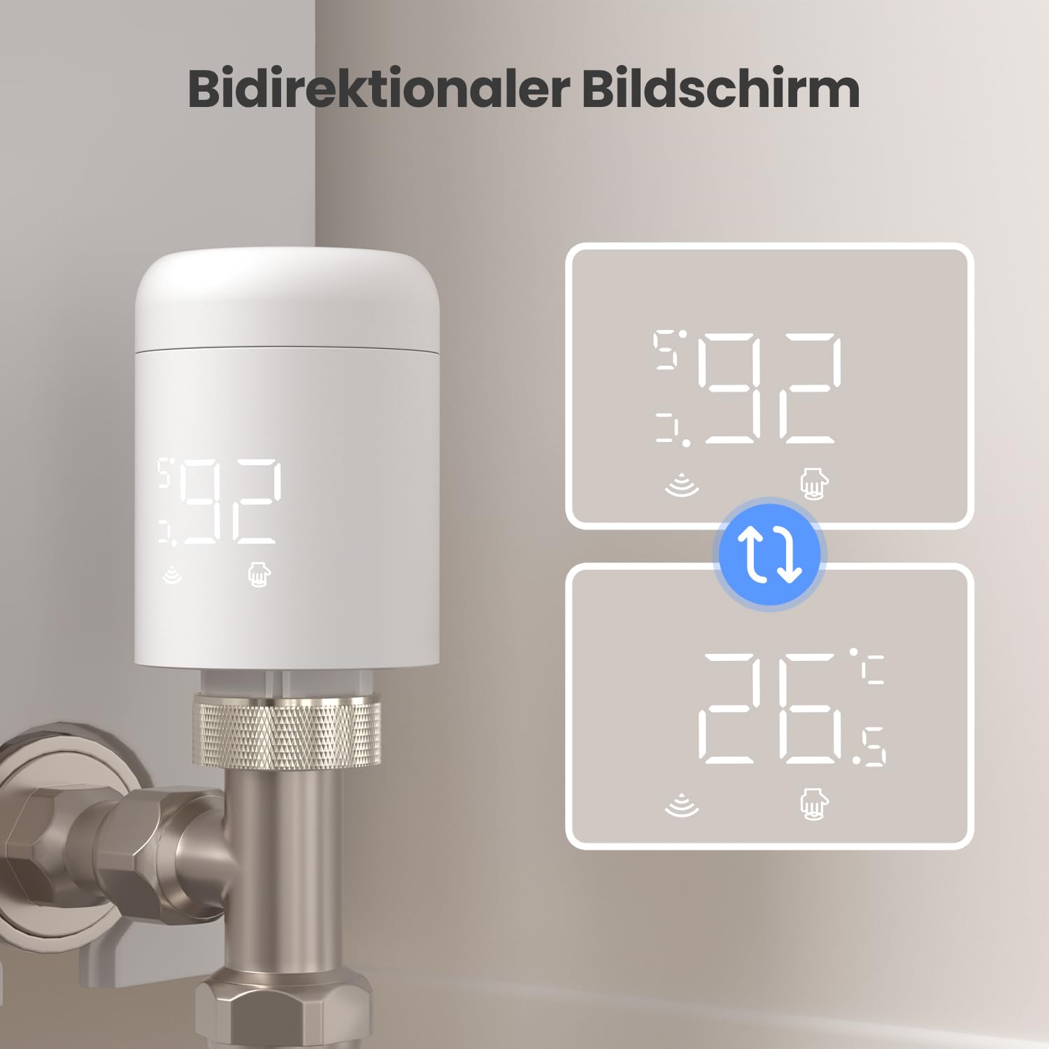 Termostato per termosifone Wi-Fi, riscaldamento intelligente termostato, programmabile, supporto per Alexa, controllo vocale Google Home e telecomando App Smart Life (non è necessario alcun gateway