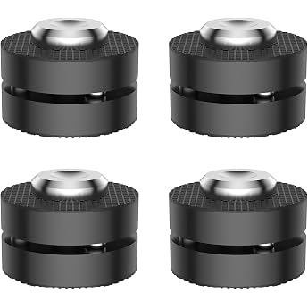 Tertullus Set of 4 Speaker Feet Aluminium HiFi Shock Absorber Feet for HiFi Devices