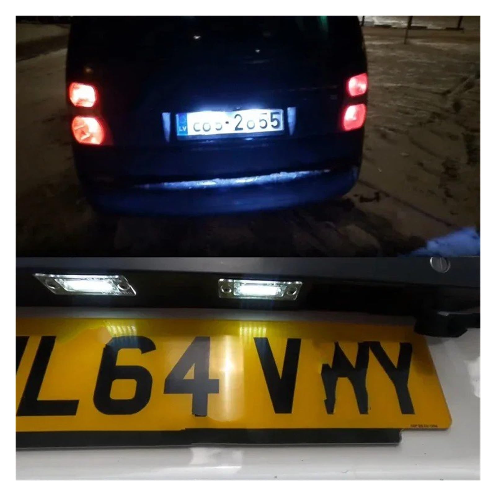 Luci Targa Per VW Per Golf Per Passat B6 B5 MK5 Per Touran Per Jetta VI Transporter T5 2x LED Posteriore SMD Numero Licenza Lampada Luce Targa