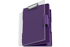 Hongri 8.5 x 11 Clipboard with Storage Case & Side Opening Cover