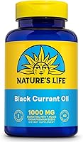 Vista 1 de Nature's Life Aceite de semilla de grosella negra 1000 mg con omega-3 ALA, Omega-6 GLA y ácido estearidónico 60