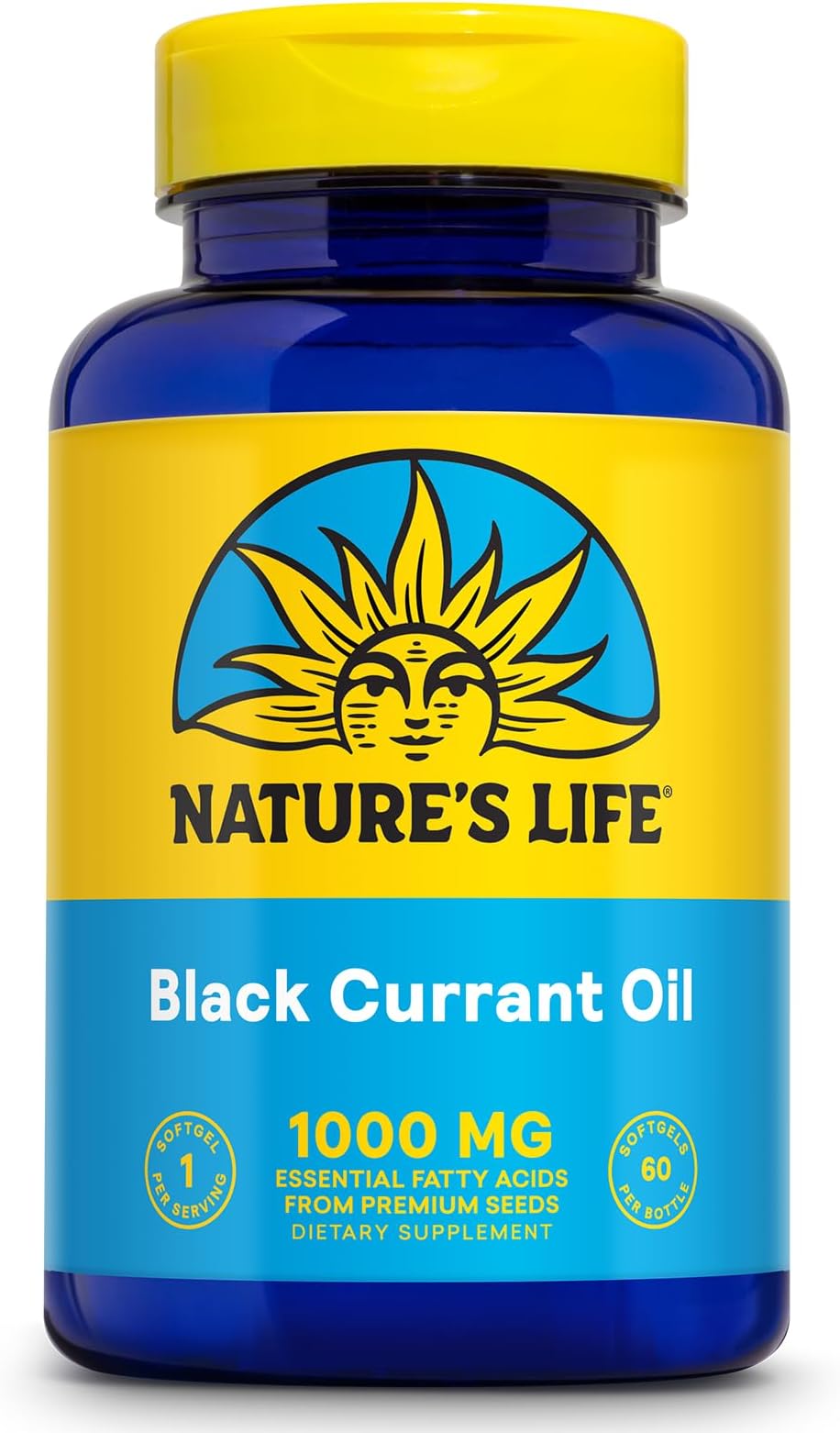 Health From The Sun - Black Currant Oil 1000 Mg. 60 Softgels 62921