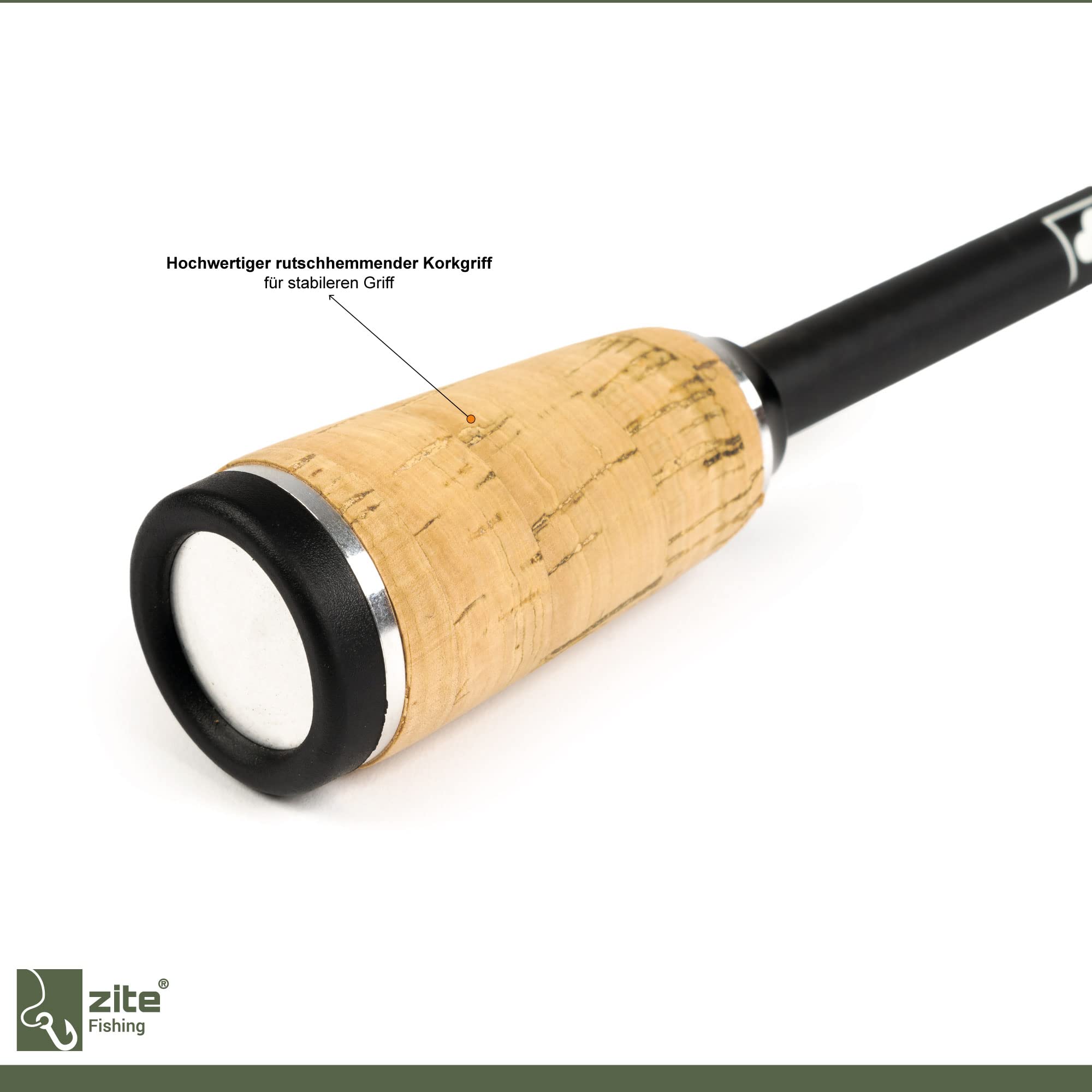 Zite Fishing UL Rute/Forellenrute 190cm 2-5g | Trout-Spoon Angel-Rute | Spinnrute Ultra Light mit Korkgriff zum Barsch & Forellen Angeln, Angeln Rute, Spinnruten, Forellen-Rute, Forellen-Angel