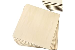 Pack of 8 PCS 12 x 12 Inch Wood Board for Crafts,...