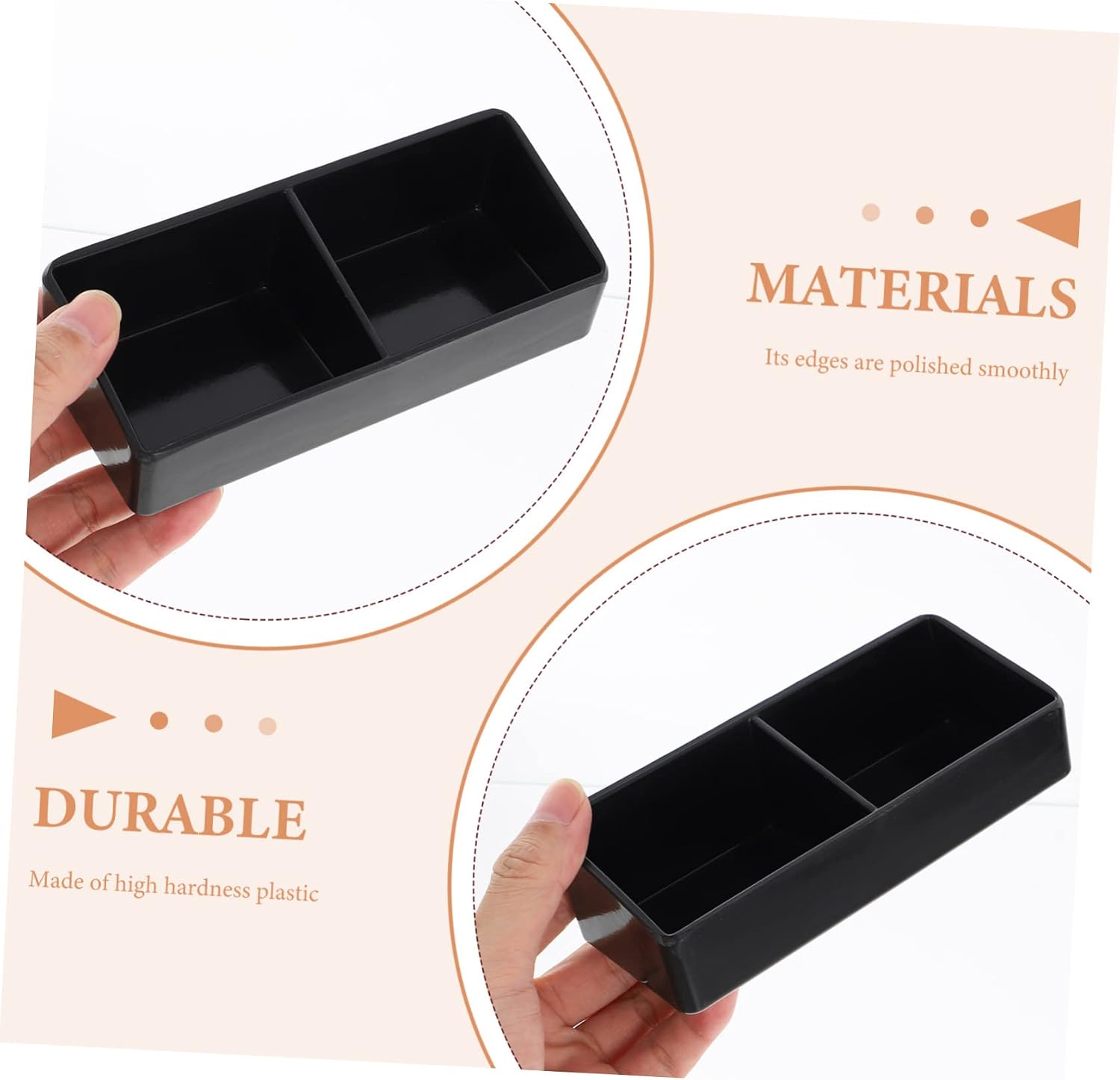 Tea Box Organizer for Sugar Packets and Tea Bags Multi-Grid Storage Case Plastic for Coffee Station Restaurant and Kitchen Use