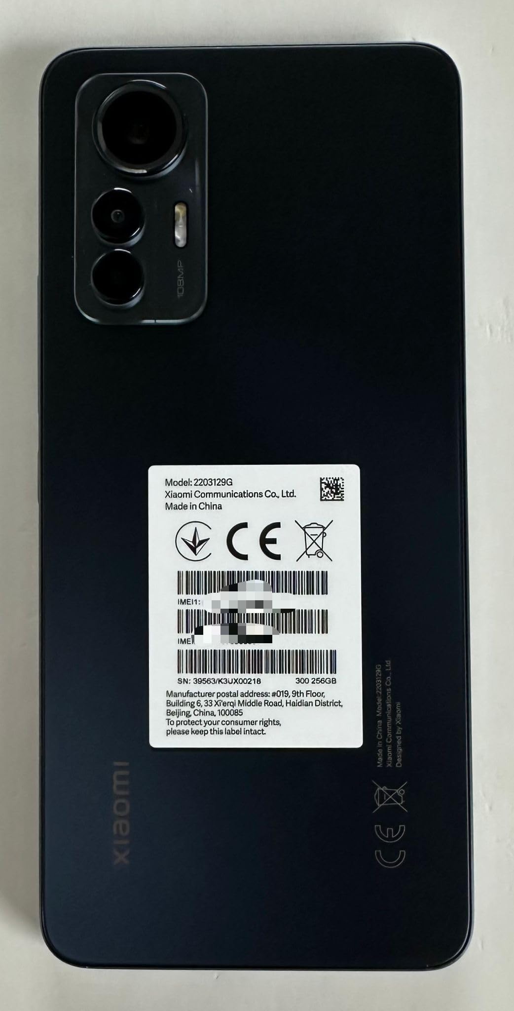 Xiaomi 12 Lite 8/256GB Negro Libre