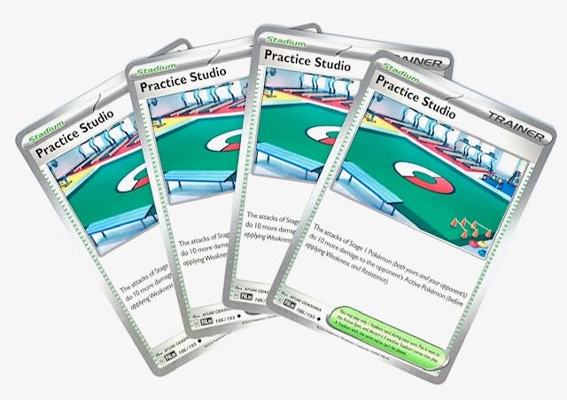 Amazon.com: Practice Studio 186/193 - Paldea Evolved - Pokemon Stadium  Trainer Card Set