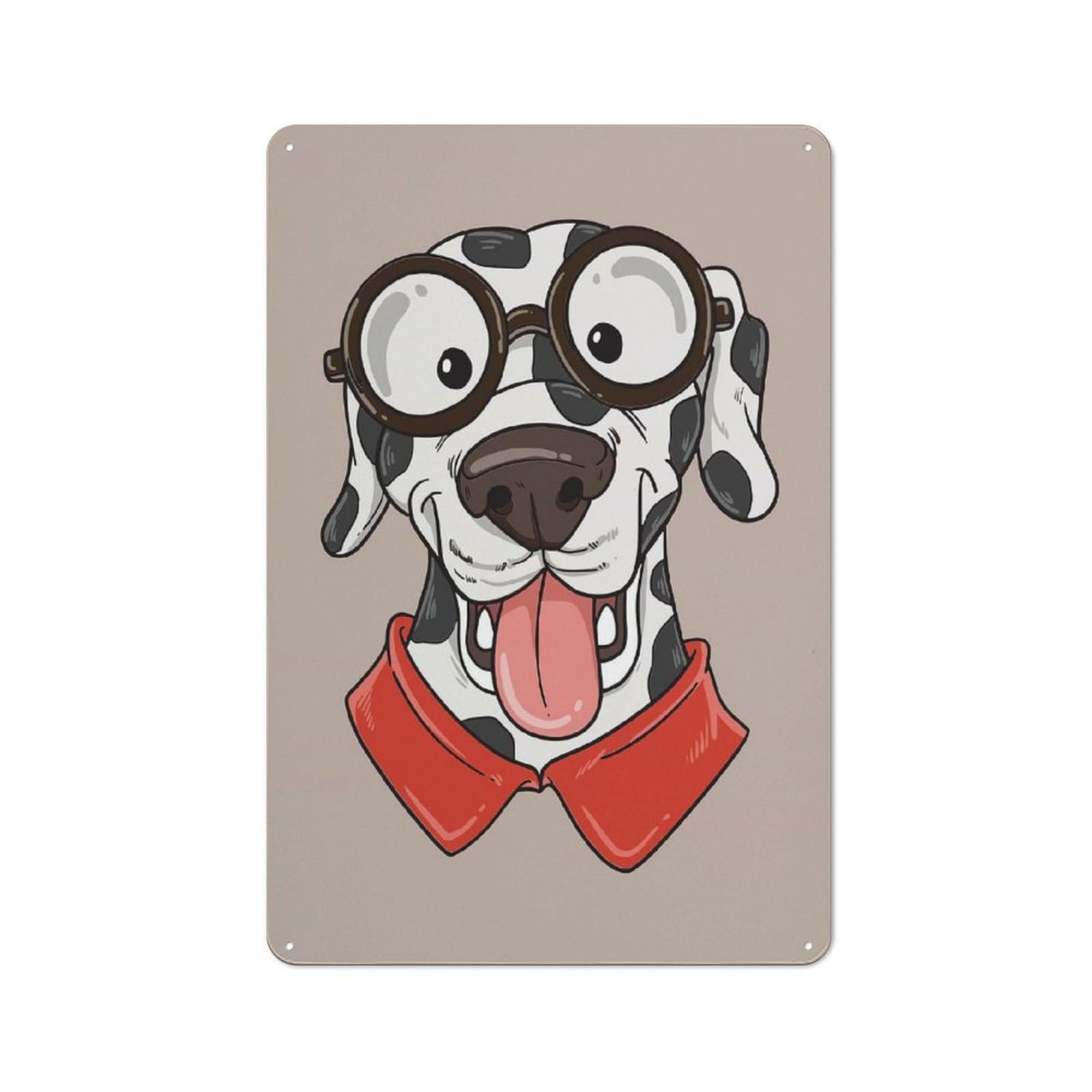 Junmoney Style-11 Vintage Tin Sign 30X20cm With Quirky Dalmatian For Garage Or Workshop, For Metal Sign Collectors, For Cafés, Pubs And Restaurants