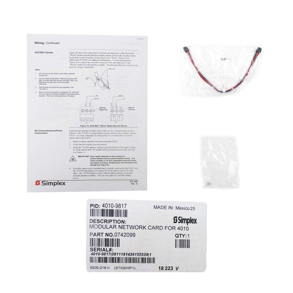 SIMPLEX 4010-9817 - Modular Network Card for 4010