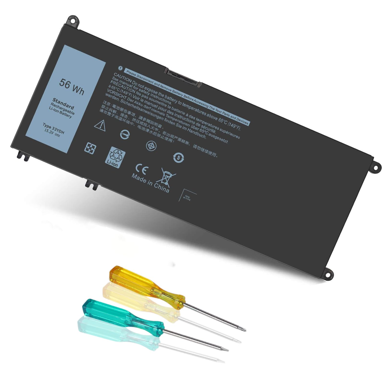 33YDH laptop Battery replacement for Dell Inspiron 17 7000 7786 7779 7773 7778 G3 G5 G7 3579 3779 5587 7588 15 7577 Latitude 13 3380 14 3490 15 3590 3580 99NF2 PVHT1 P72F 81PF3 081PF3 P30E001 56WH