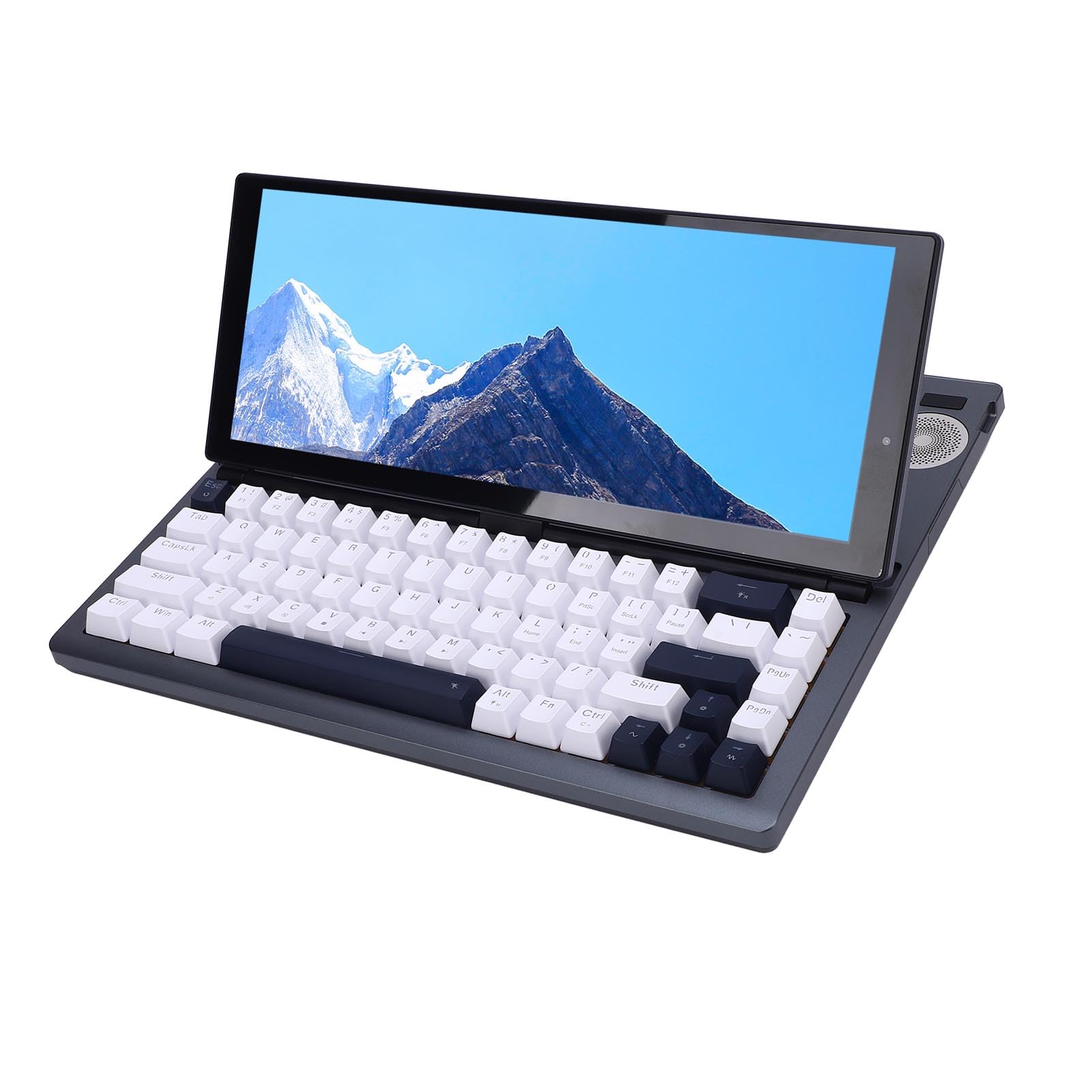 Annadue Mechaniczna Klawiatura z 12.3 -calowym Ekranem Dotykowym, 68 Klawiszy RGB Podświetlacz, Przenośna Klawiatura Gier USB na Androida, Hot Swappable, Głośniki (wtyczka UE)