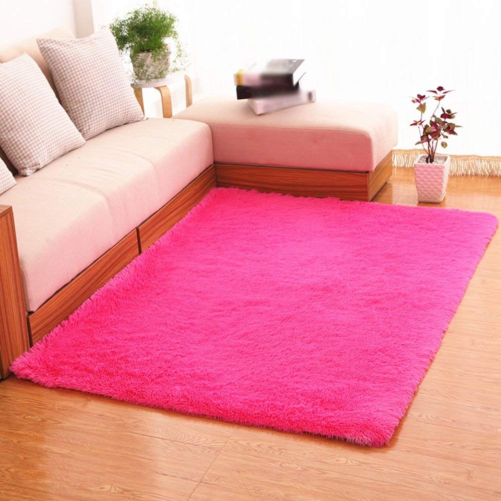 Alfombra antideslizante y cómoda de 120x160 para proteger el suelo del salón bajo el ordenador 2