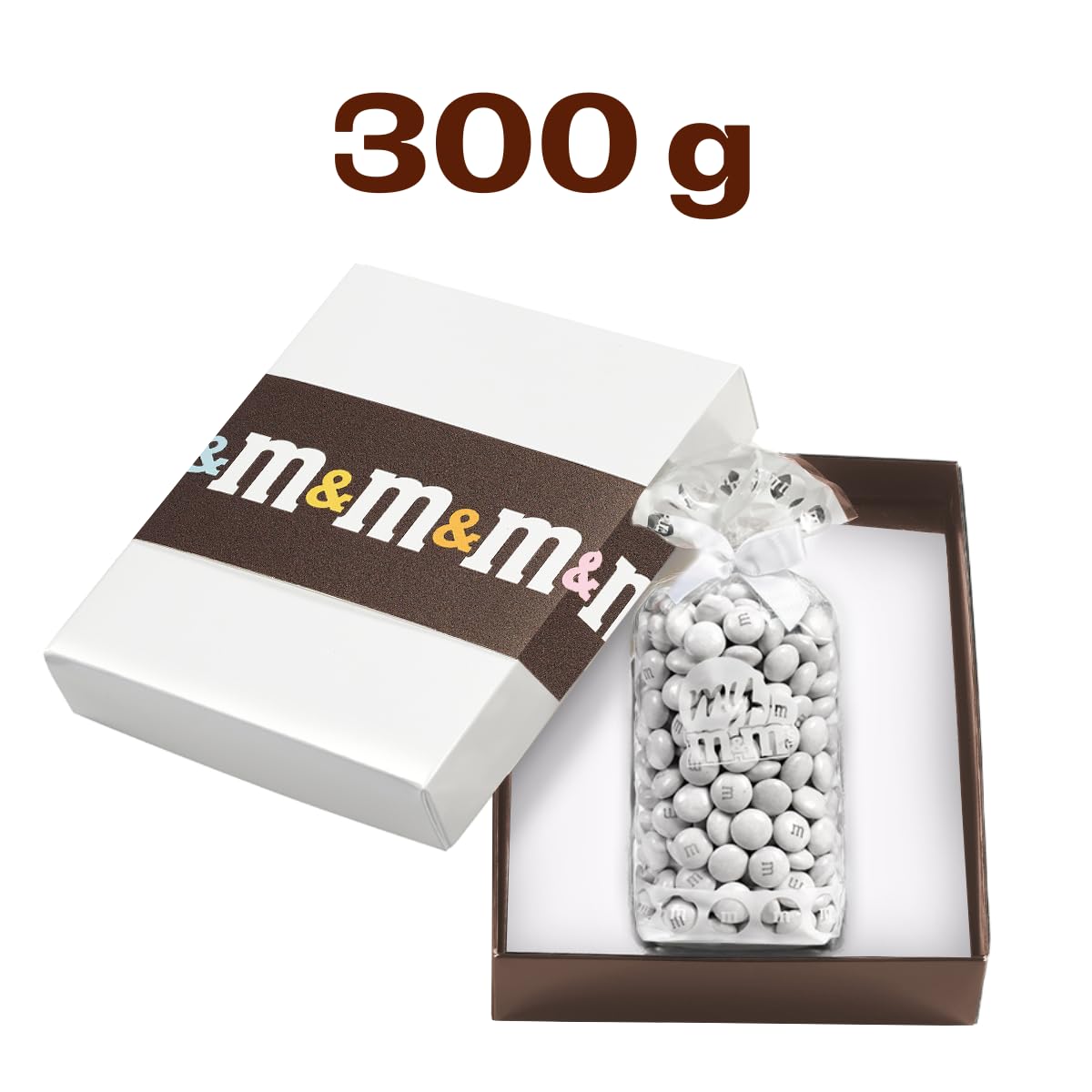 M&M'S COLLECTION Choco - Bonbon Chocolat au Lait Monocouleur - Sachet 300g Nuage - Idéal pour DIY, Mariage, Anniversaire, Baptême, Gender Reveal, Communion, Nouvel An, Noël & Buffet de Bonbons