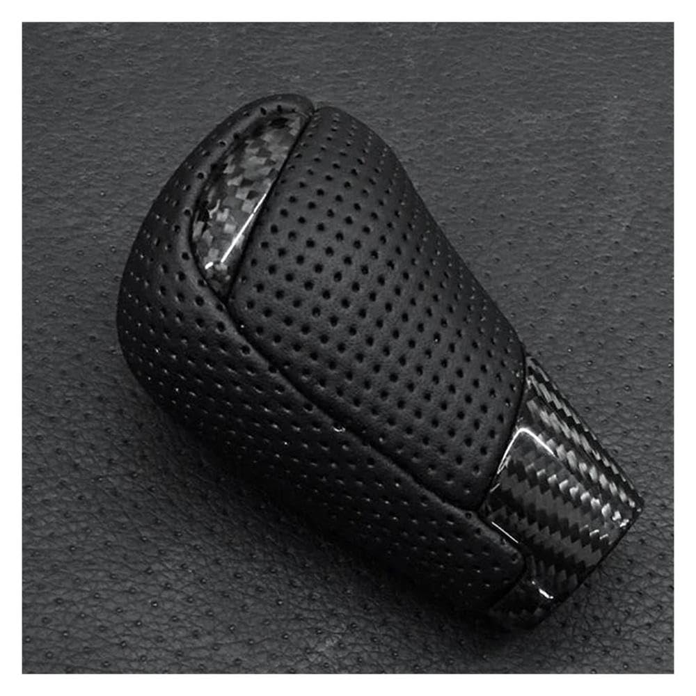 Hyasdbwe Black Real Carbon Fiber Car Gear Head Shift Knob Handle For Mazda 3 6 Bm Gj Cx-3 Cx-5 Ke Kf Cx8 Cx9 For Axela For Atenza Gear Shifter Parts(Black)