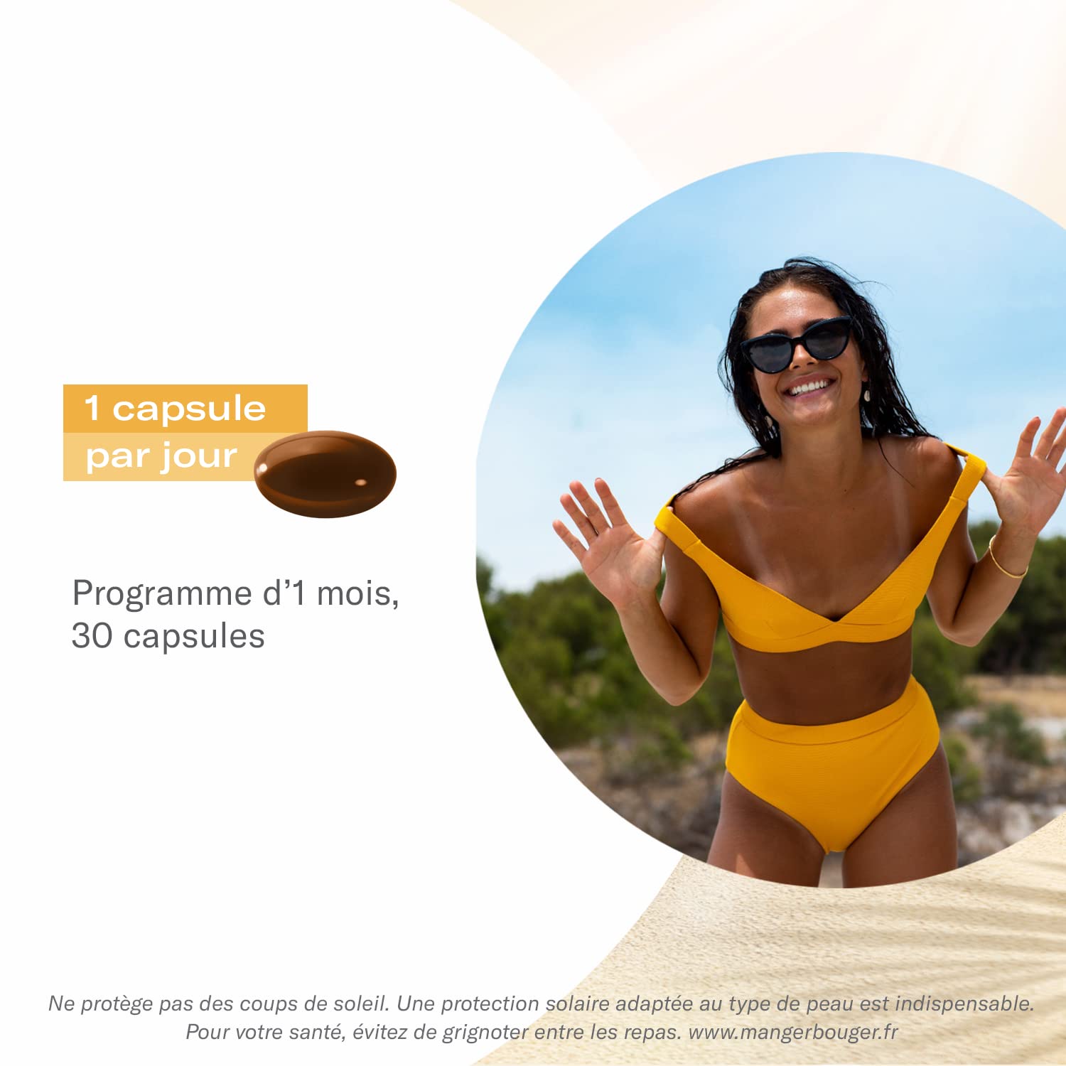 OENOBIOL - Compléments Alimentaires - Préparateur Solaire - Peaux Normales - A base de Lycopène, Lutéine, Vitamine E et Sélénium - Programme 1 mois - 1 Boîte de 30 Capsules