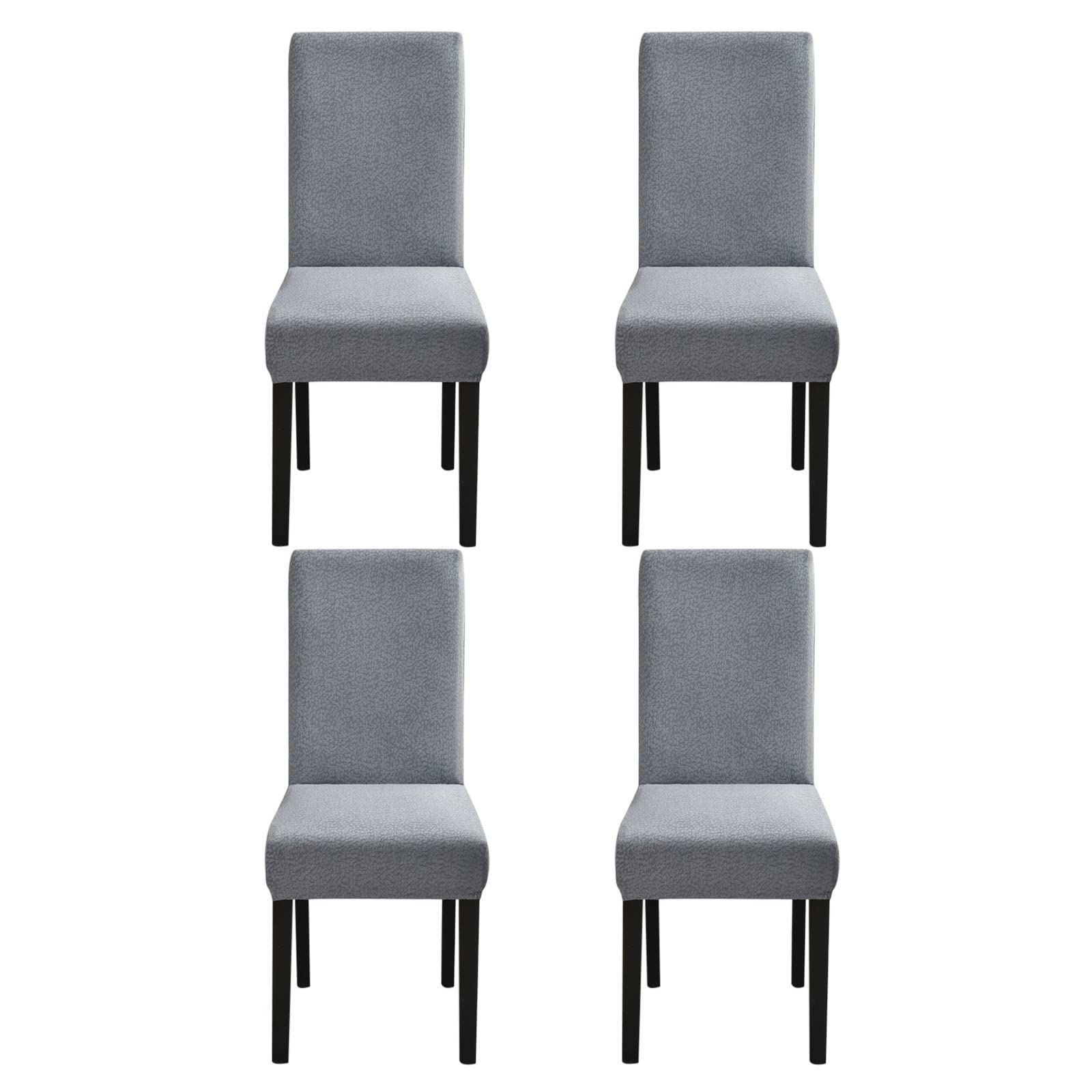 Housses de chaises seersucker polyester pour une salle à manger chaleureuse