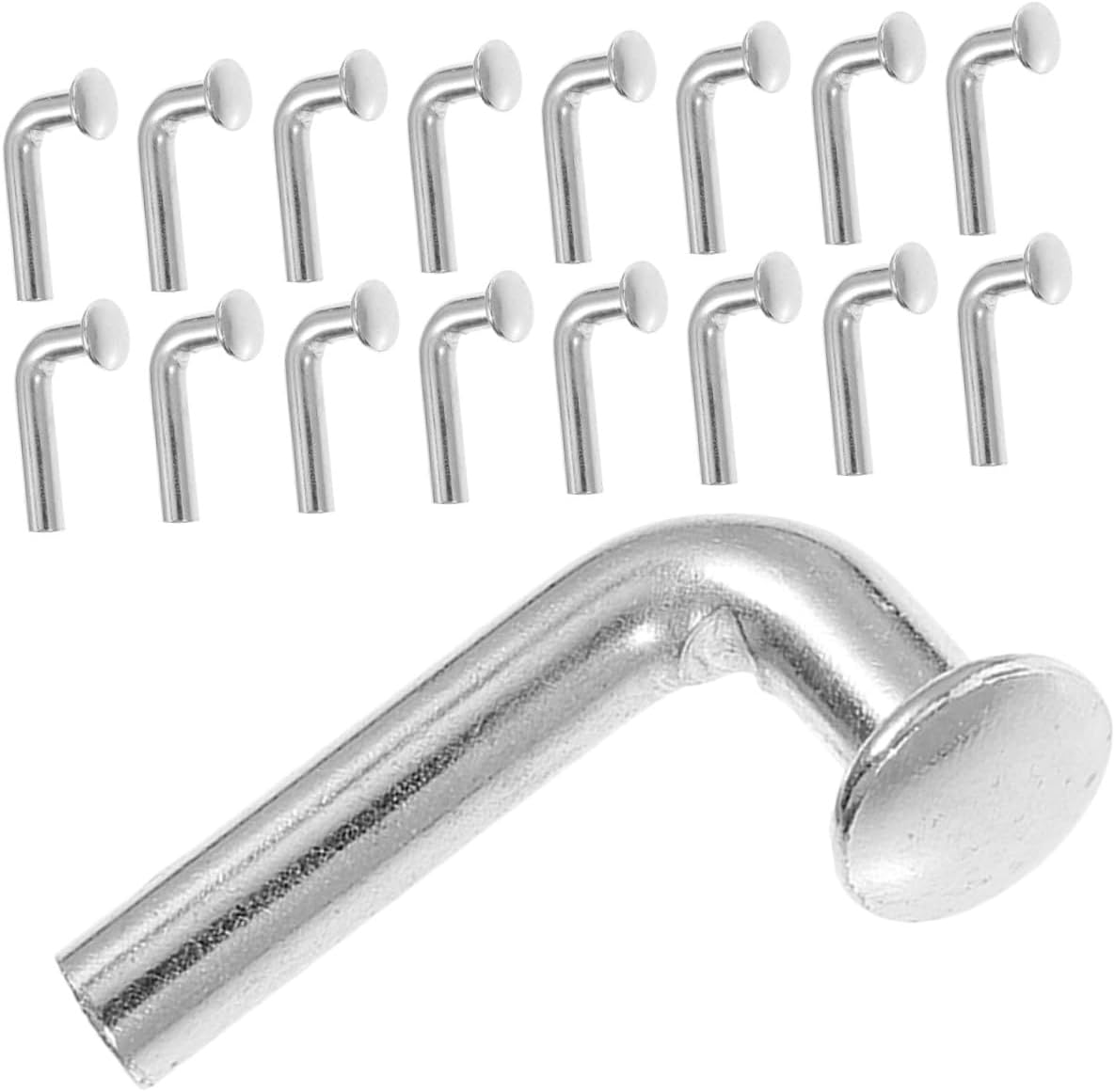 MAGICLULU 100pcs L-Shaped Pallet Rack Safety Bolts Galvanized Metal Fasteners 6x50mm Heavy Duty Storage Rack Accessories for Warehouse Shelving Security
