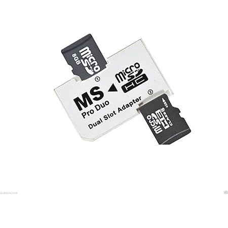Adattatore doppio da 2 Micro SD TF a Memory Stick Pro Duo PSP \u0026 Digital  Camera : Amazon.it: Informatica
