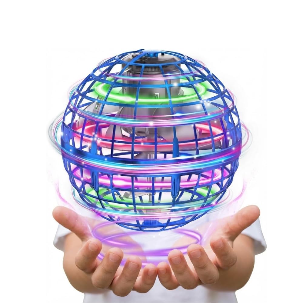 MISTHH Enterprises Flying Ball Toy, Boomerang Mini Pro Flying Spinner, USB Rechargeable, Built-in RGB Lights, 360° Rotating, Fidget Toy for Boys, Girls, Kids, and Adults, Indoor and Outdoor-image-42