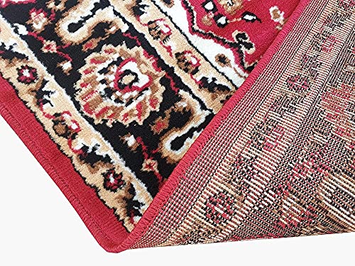 Image of Soft Washable Beautiful Acrylic Rugs for Home Decor Living Room 5x7 feet (150 x 200 CM) Red
