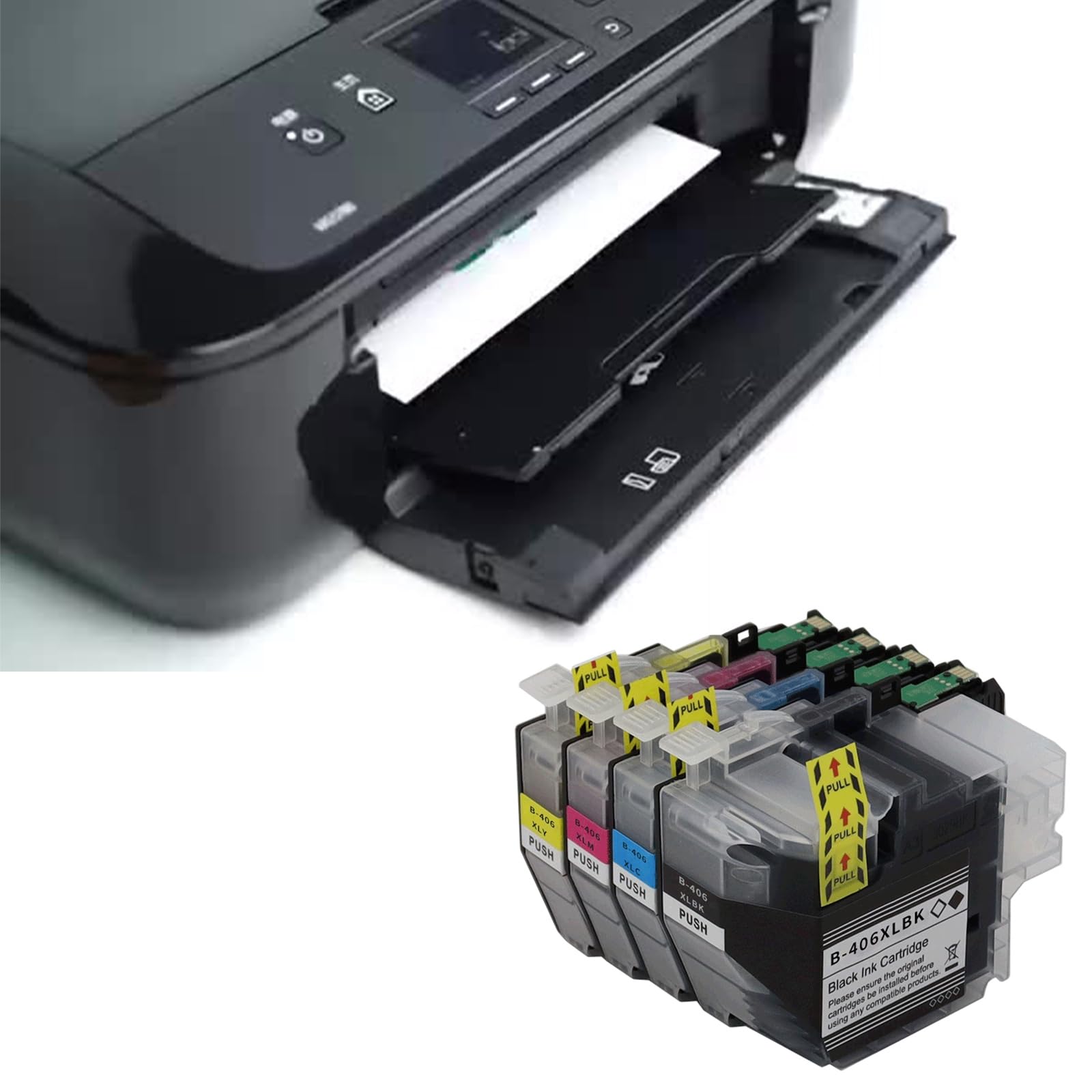 Cartuccia di ricambio in ABS per stampanti LC406XL con uso prolungato e cartucce di inchiostro ad alta capacità Materiali ABS